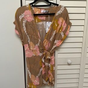 Fighting Eel Ava Sky romper Maji Mocha Woven Lei